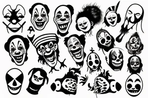 the terrible clown tattoo idea