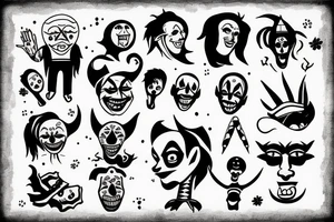 the terrible clown tattoo idea