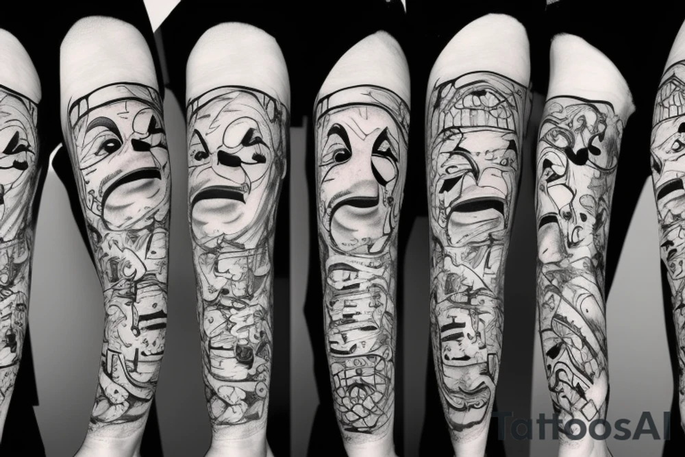 the terrible clown tattoo idea
