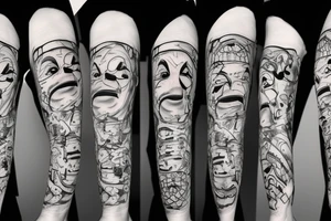 the terrible clown tattoo idea