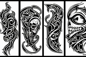 reaper in blood tattoo idea