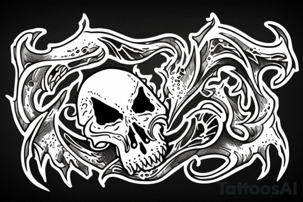 reaper in blood tattoo idea