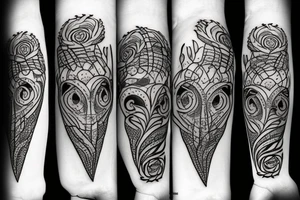 WHEAT SPIKET WITH BLOOD DRINKING tattoo idea