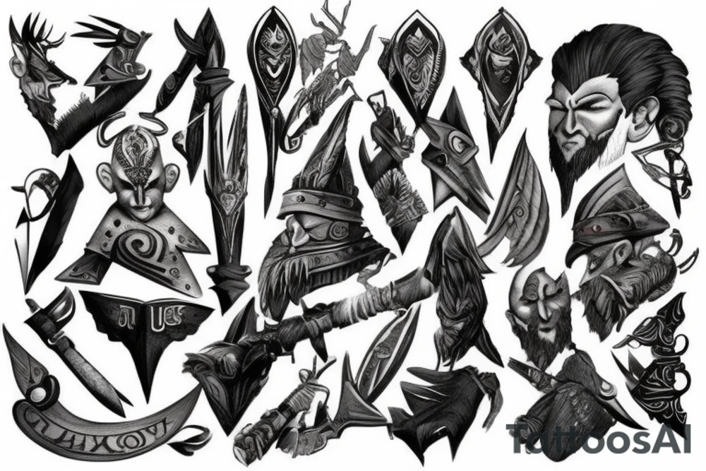 god of war tattoo idea