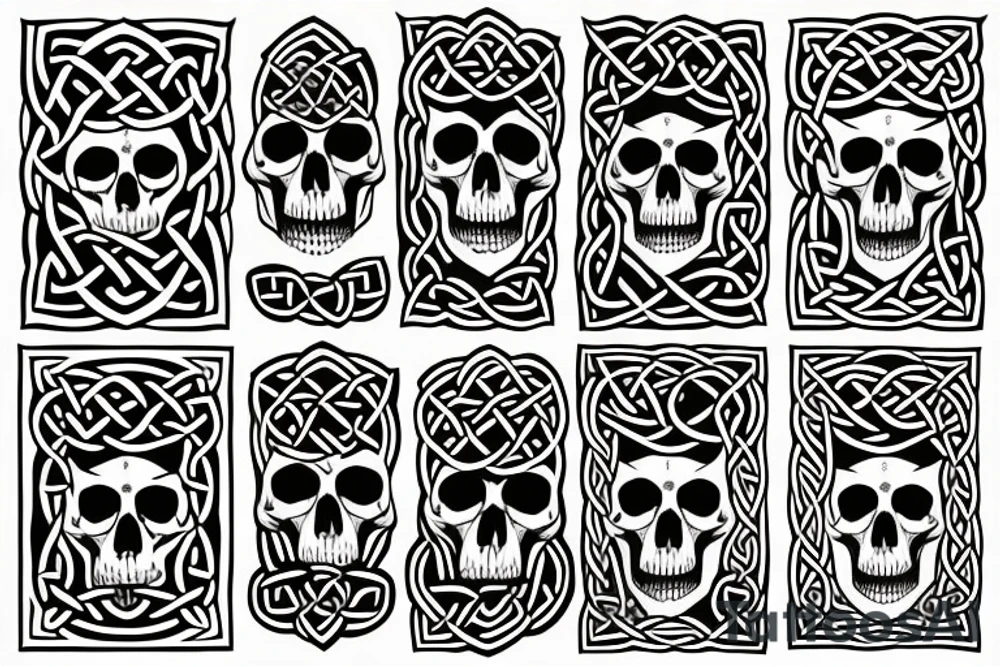Celtic skull tattoo idea