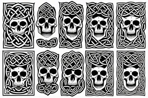 Celtic skull tattoo idea
