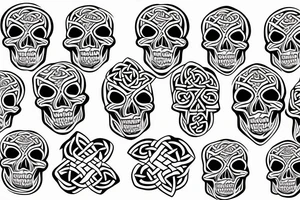 Celtic skull tattoo idea