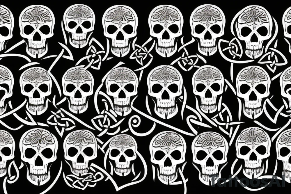 Celtic skull tattoo idea