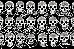 Celtic skull tattoo idea