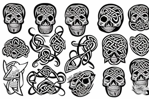 Celtic skull tattoo idea