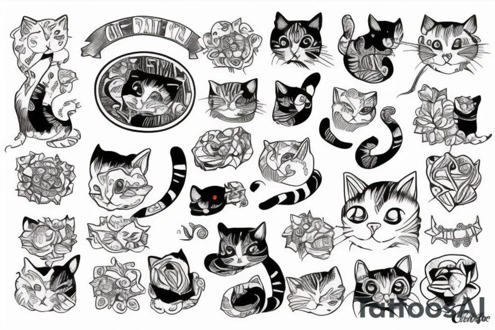 Cat in the future tattoo idea