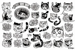 Cat in the future tattoo idea