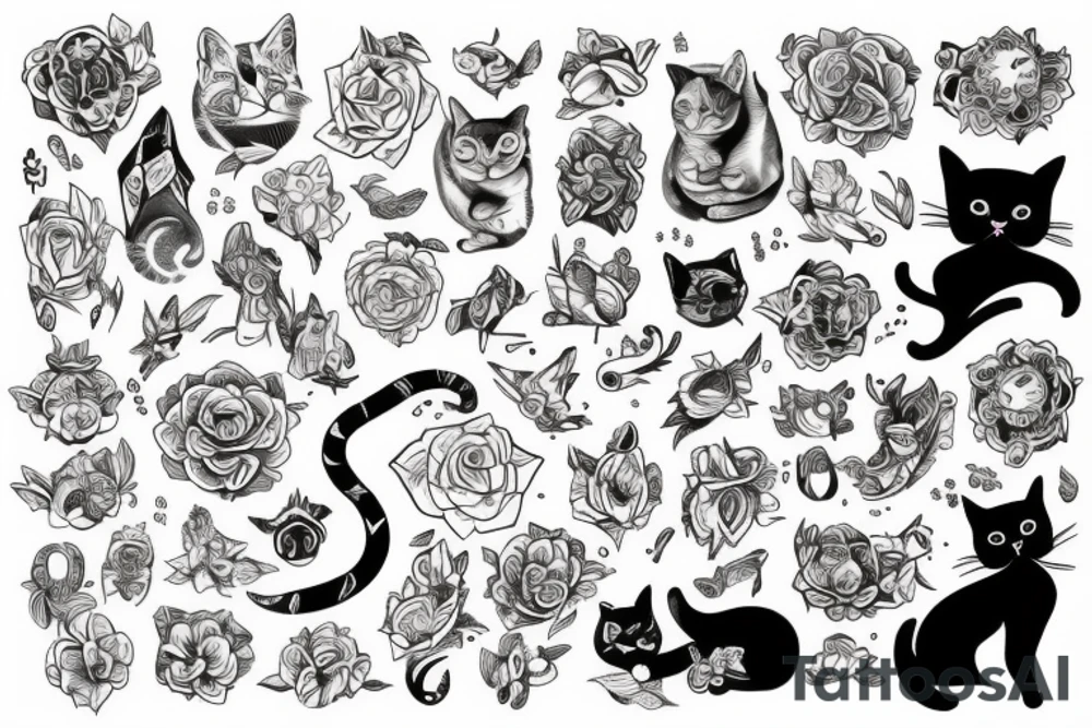 Cat in the future tattoo idea