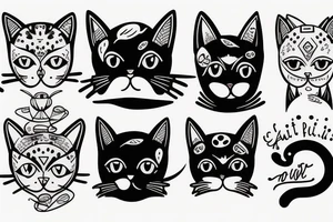 Cat in the future tattoo idea