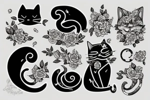 Cat in the future tattoo idea