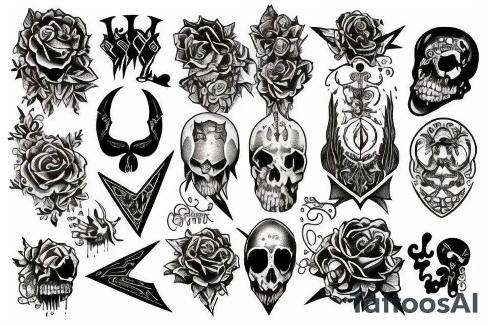 Gothic, best friends tattoo idea