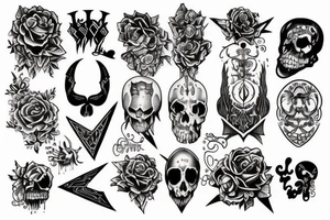Gothic, best friends tattoo idea