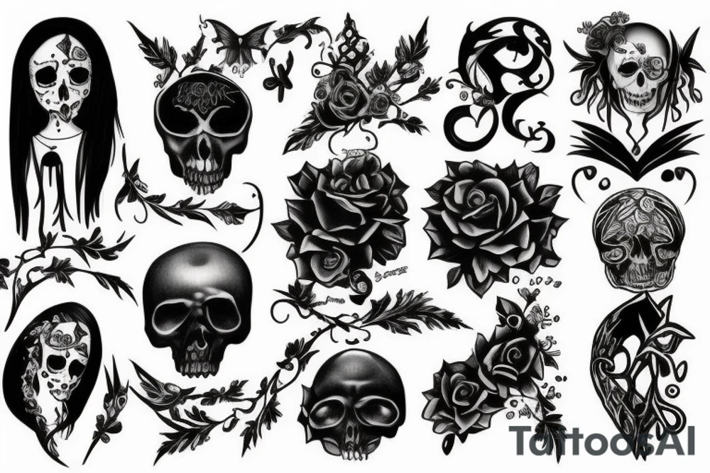 Gothic, best friends tattoo idea