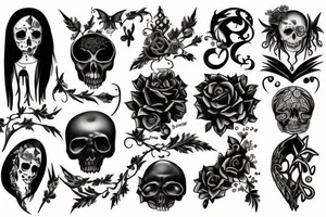 Gothic, best friends tattoo idea