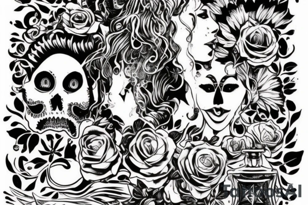 Швейная машинка, ножницы, портной tattoo idea