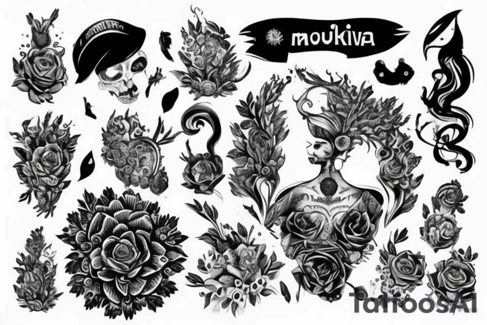 Швейная машинка, ножницы, портной tattoo idea