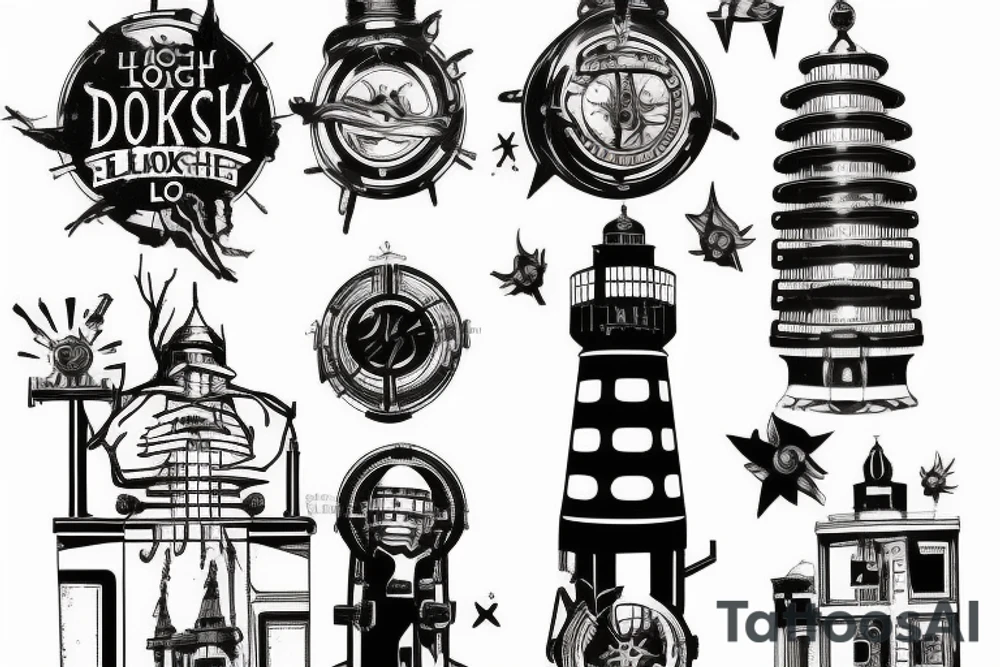 bioshock lighthouse, rapture tattoo idea