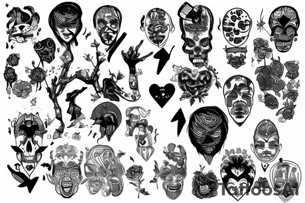 Borderline Personality disorder personified tattoo idea