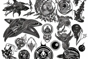 Deep space machine lifeform tattoo idea