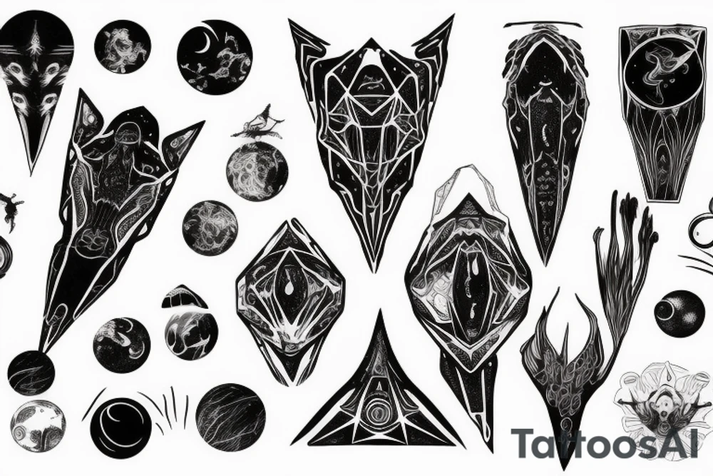 Deep space machine lifeform tattoo idea