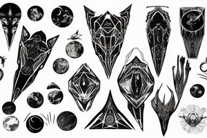 Deep space machine lifeform tattoo idea