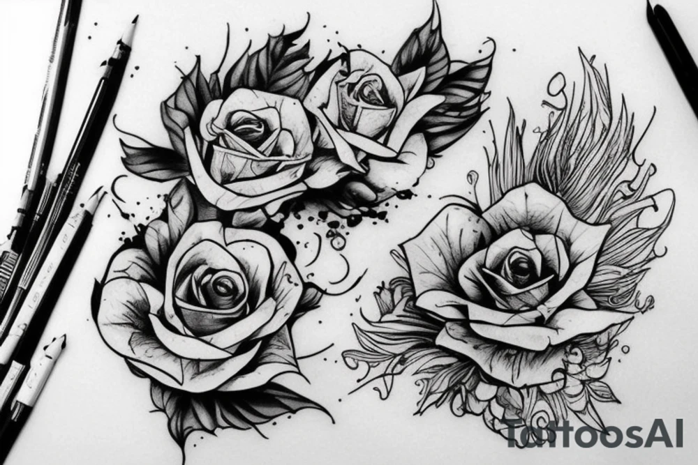 ангел с крыльями падает tattoo idea