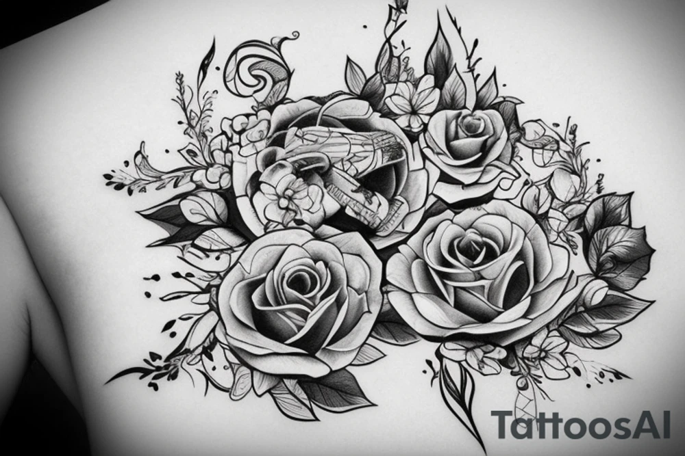 ангел с крыльями падает tattoo idea