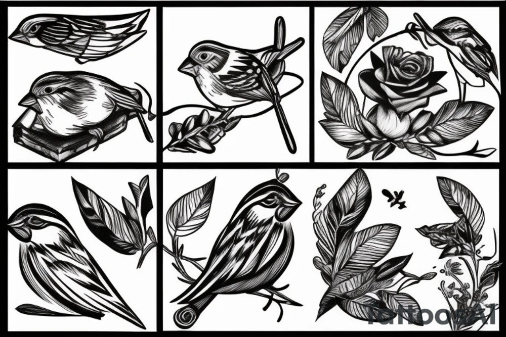 sparrow tattoo idea
