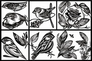 sparrow tattoo idea
