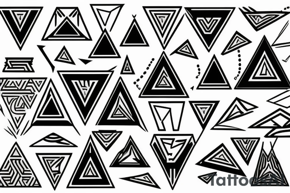 Triangles tattoo idea