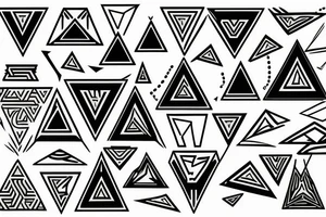 Triangles tattoo idea