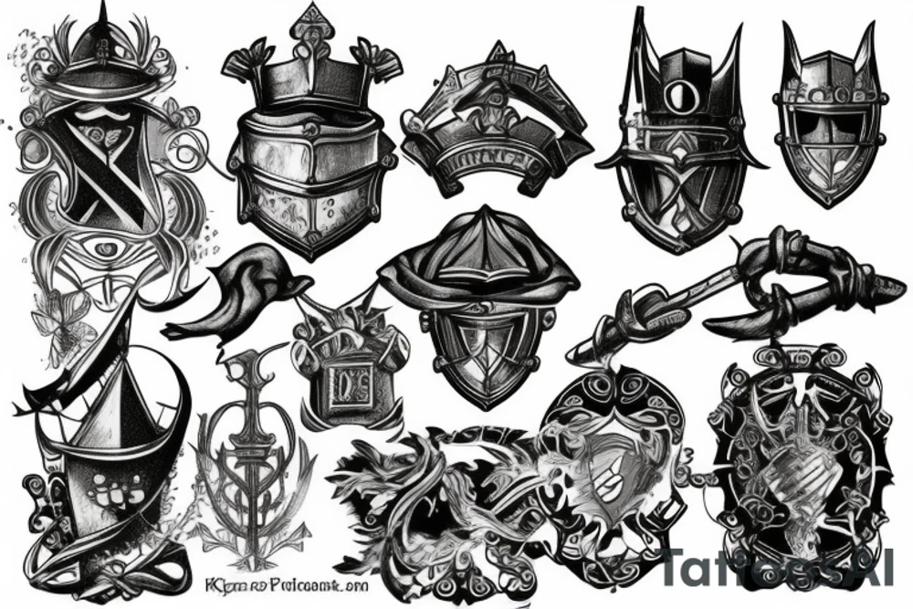 knight tattoo idea