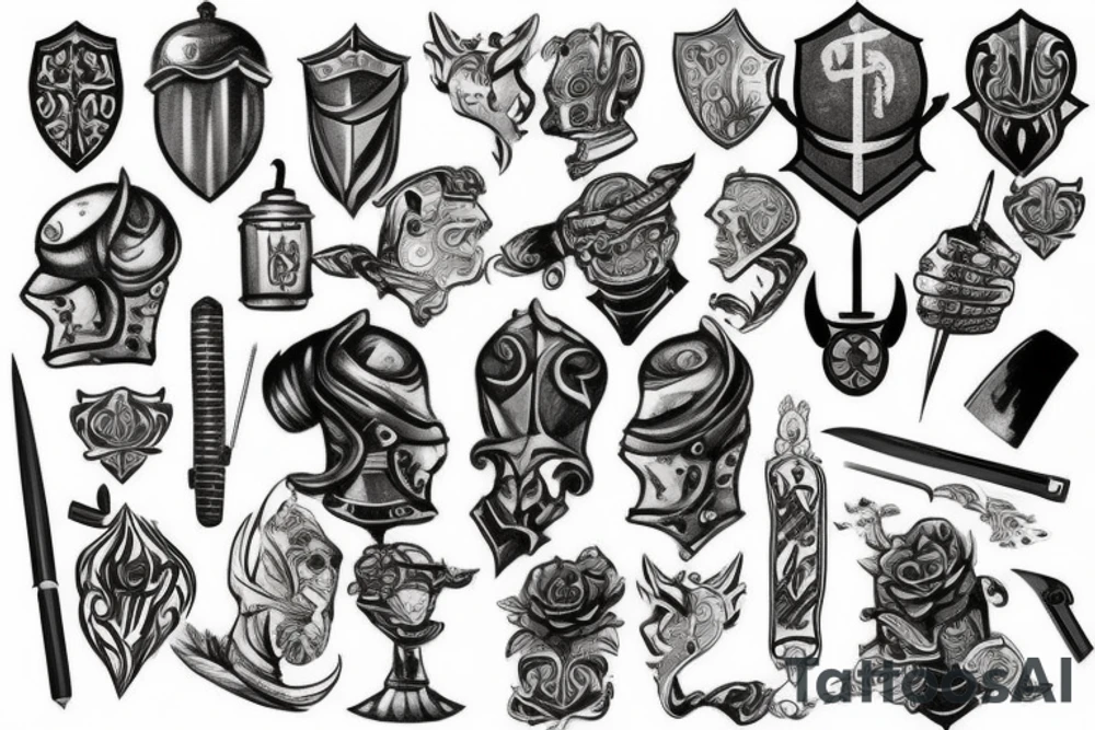 knight tattoo idea