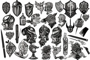 knight tattoo idea