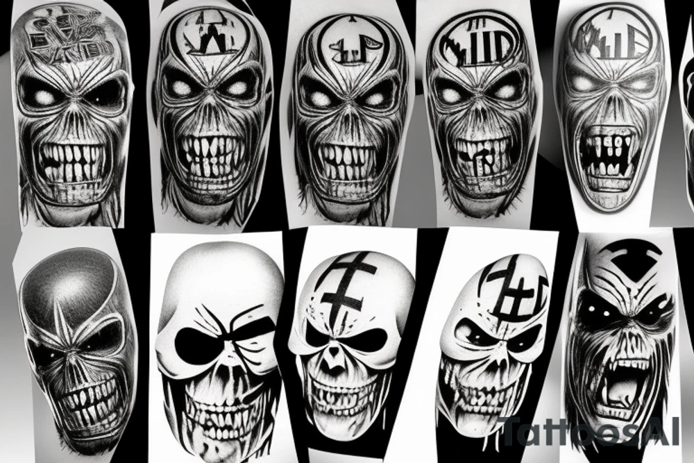 iron maiden tattoo idea