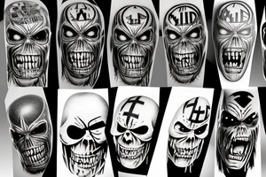 iron maiden tattoo idea