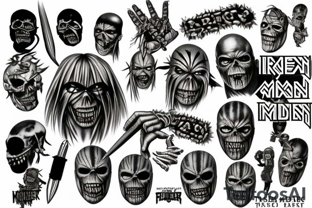 iron maiden tattoo idea