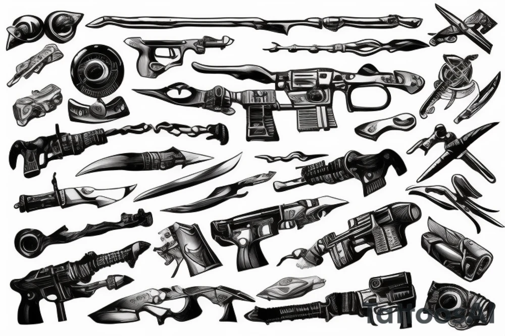 Weapon of future tattoo idea