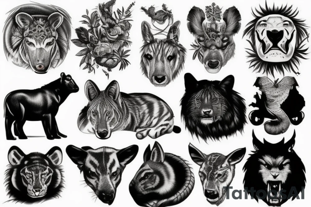 Animal instinct tattoo idea