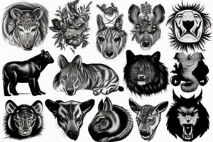 Animal instinct tattoo idea