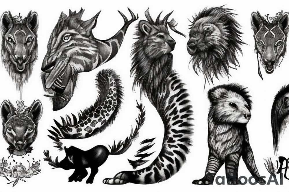 Animal instinct tattoo idea