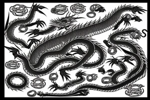 Lighting dragon tattoo idea