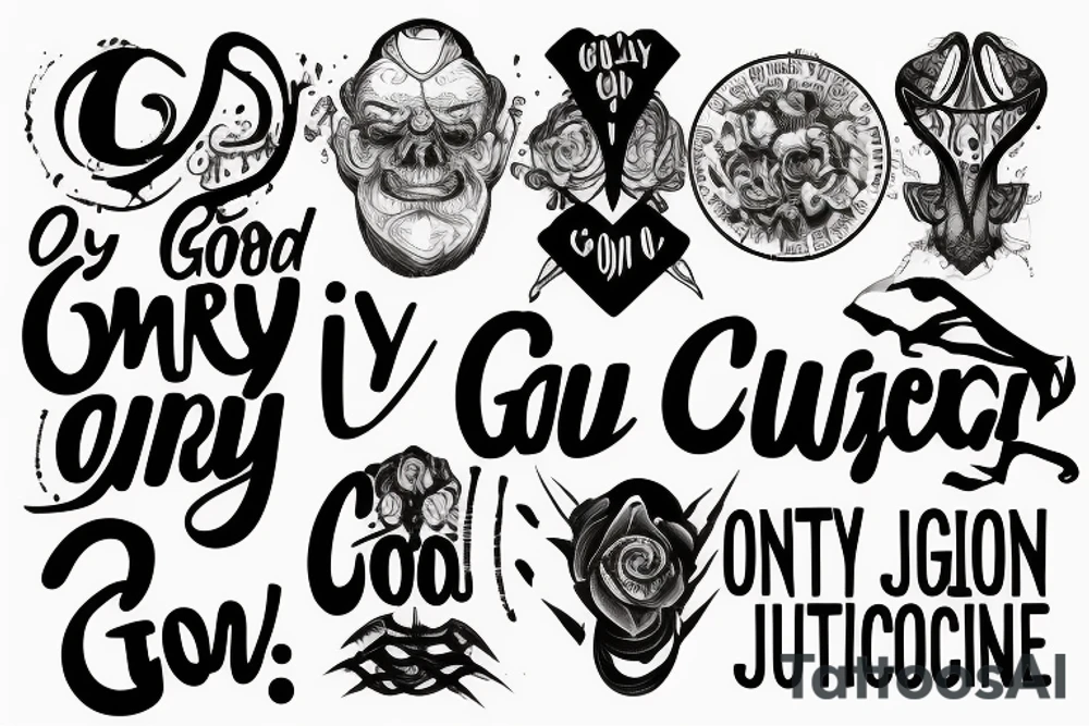Only God can judge me tattoo idea