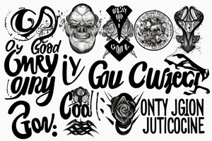 Only God can judge me tattoo idea