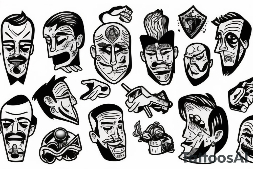 Broken man tattoo idea